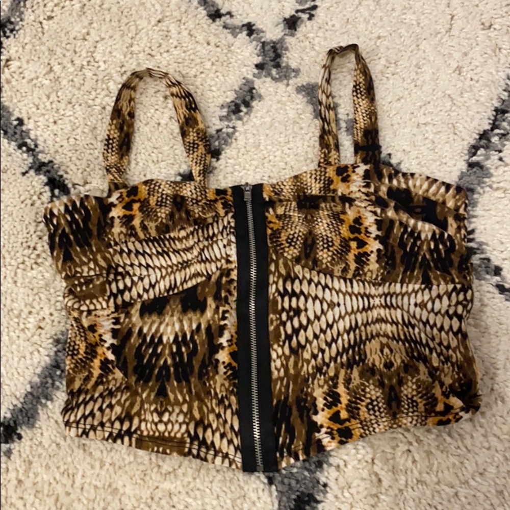Snakeskin Crop top